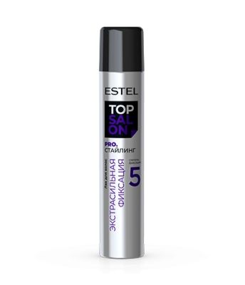 ESTEL TOP SALON PRO.СТАЙЛИНГ лак д/волос экстрасильная фиксация 400мл